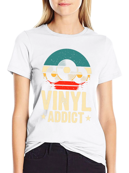 Vinyl Addict T-Shirt: Retro Music Lover Tee