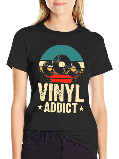 Vinyl Addict T-Shirt: Retro Music Lover Tee