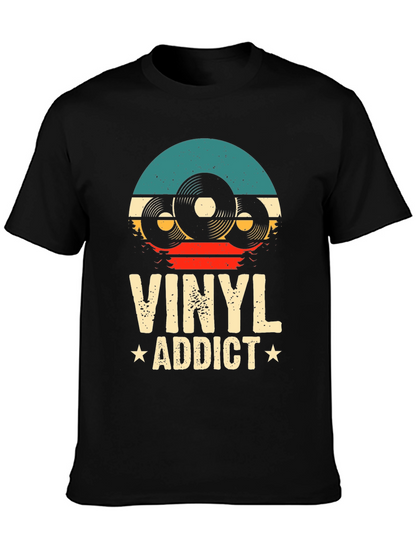Vinyl Addict T-Shirt: Retro Music Lover Tee