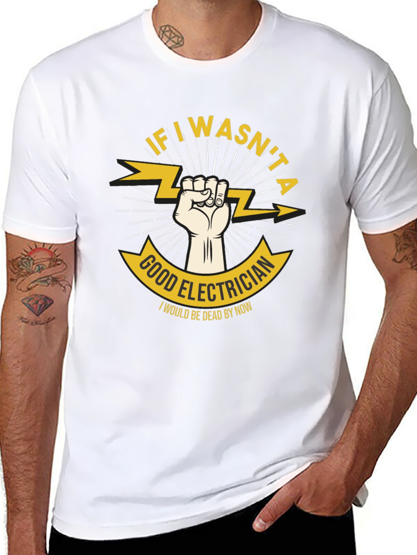 Good Electrician Graphic T-Shirt - Humor Tee