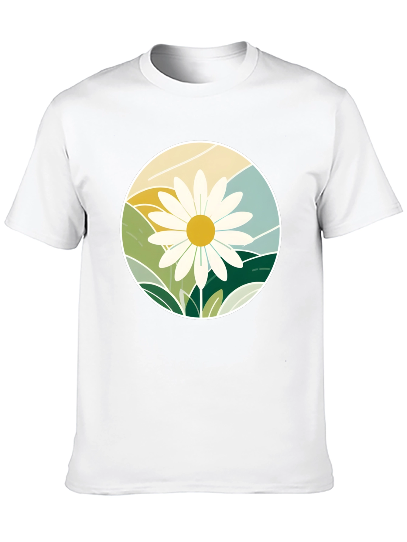 Daisy Mountainscape Graphic Tee - Black