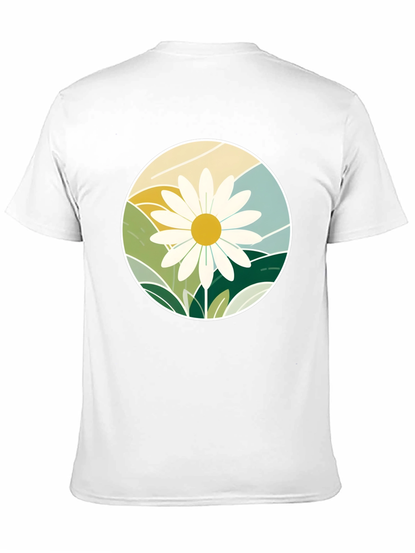 Daisy Mountainscape Graphic Tee - Black