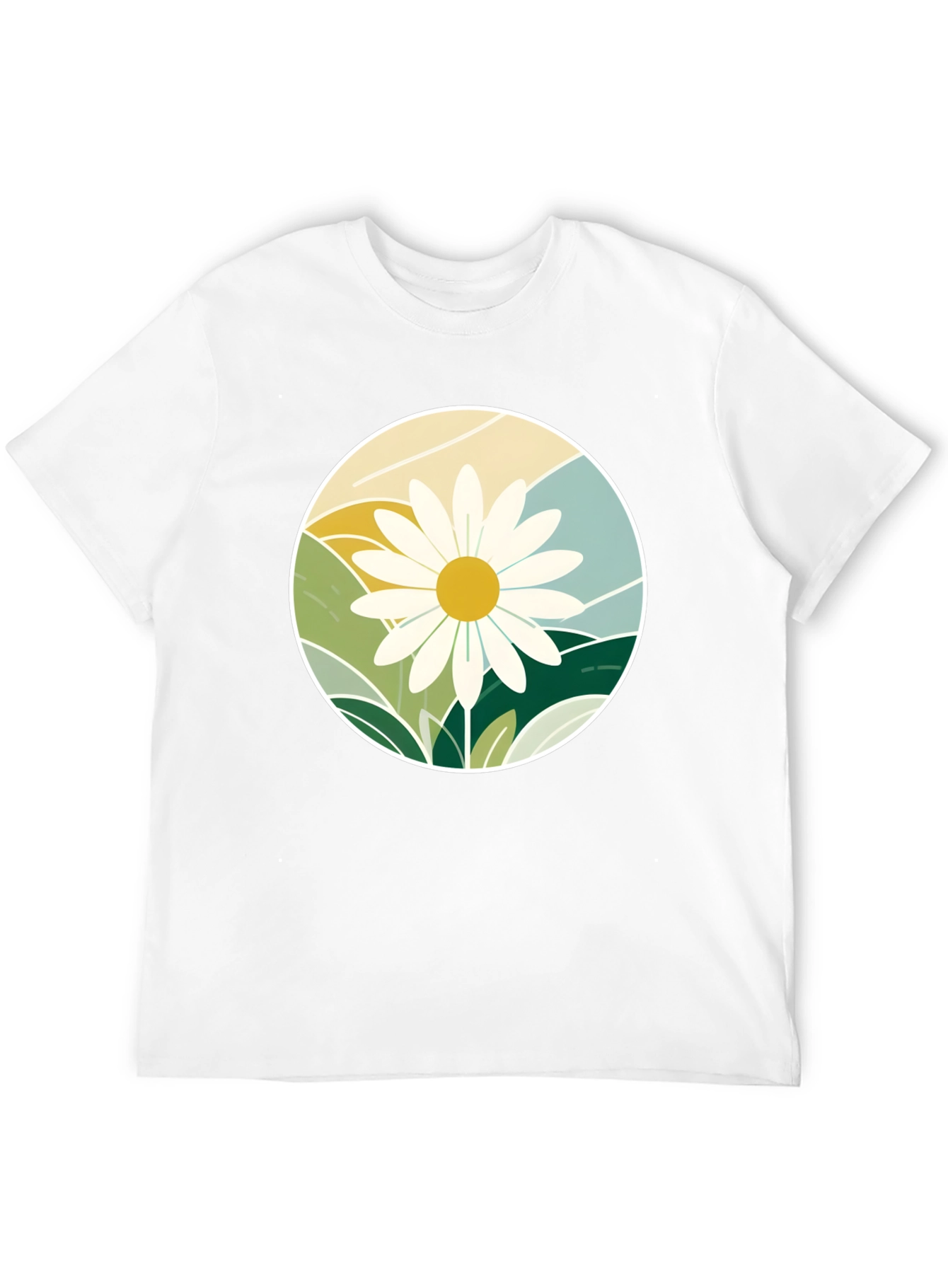 Daisy Mountainscape Graphic Tee - Black