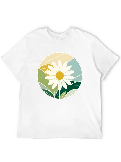 Daisy Mountainscape Graphic Tee - Black