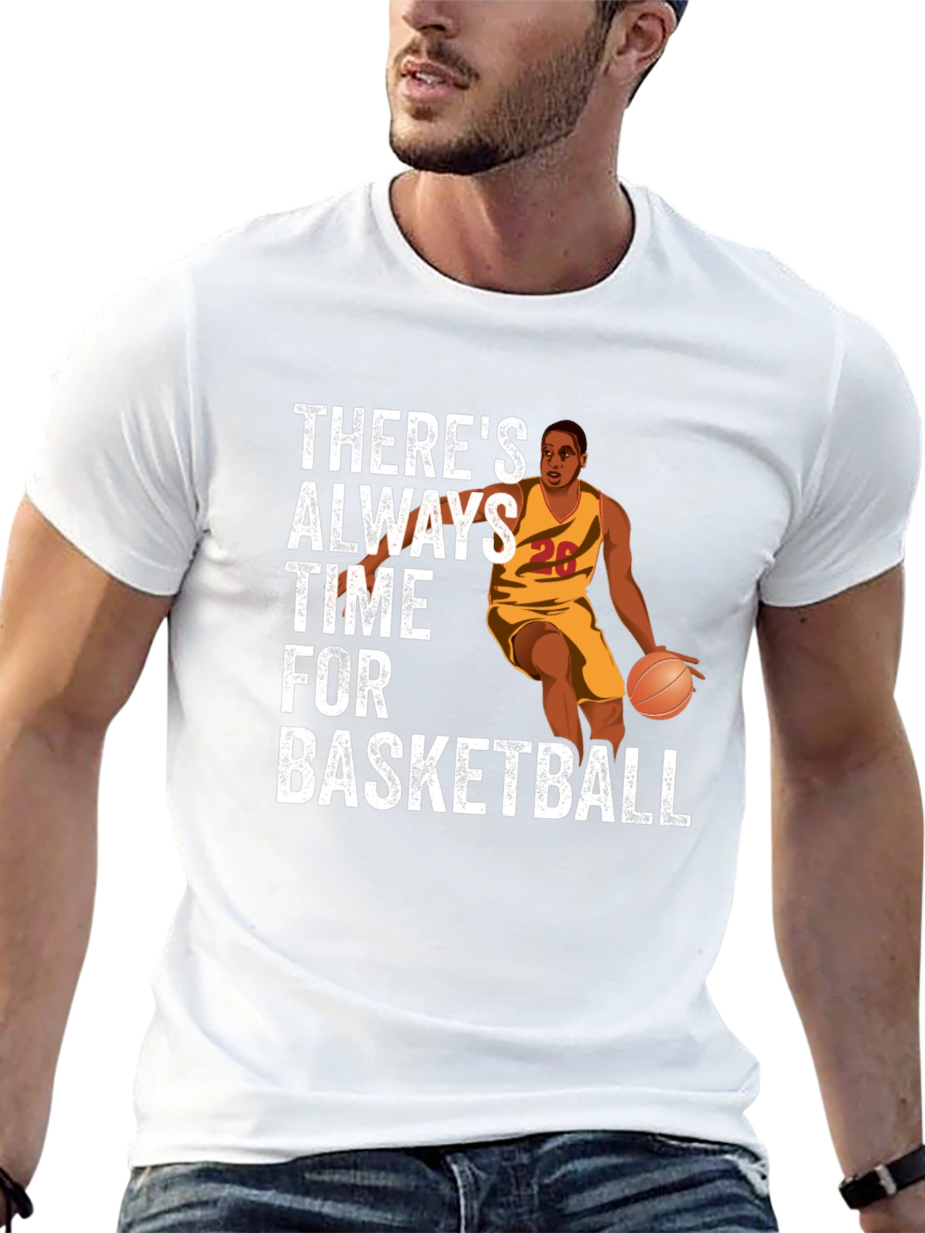 Basketball Player Graphic T-Shirt