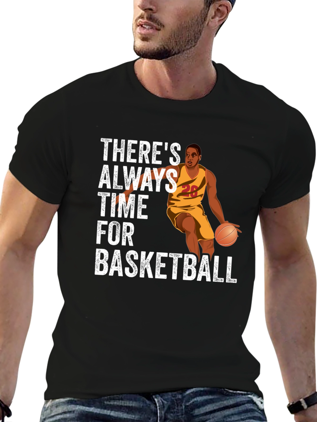 Basketball Player Graphic T-Shirt