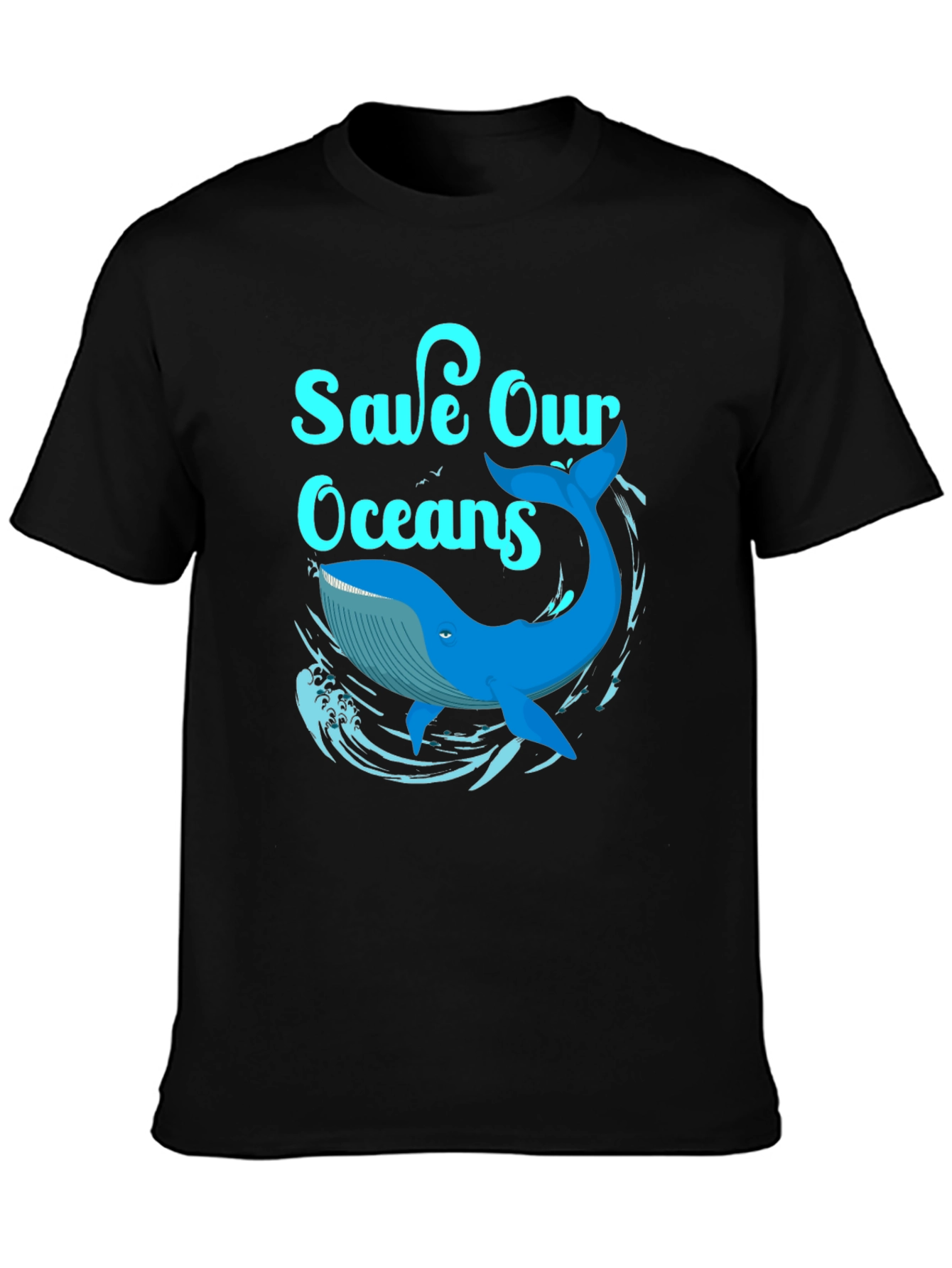 Save Our Oceans Whale Graphic T-Shirt