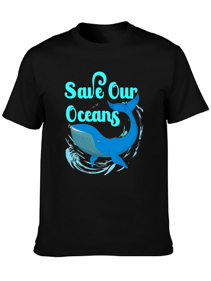 Save Our Oceans Whale Graphic T-Shirt