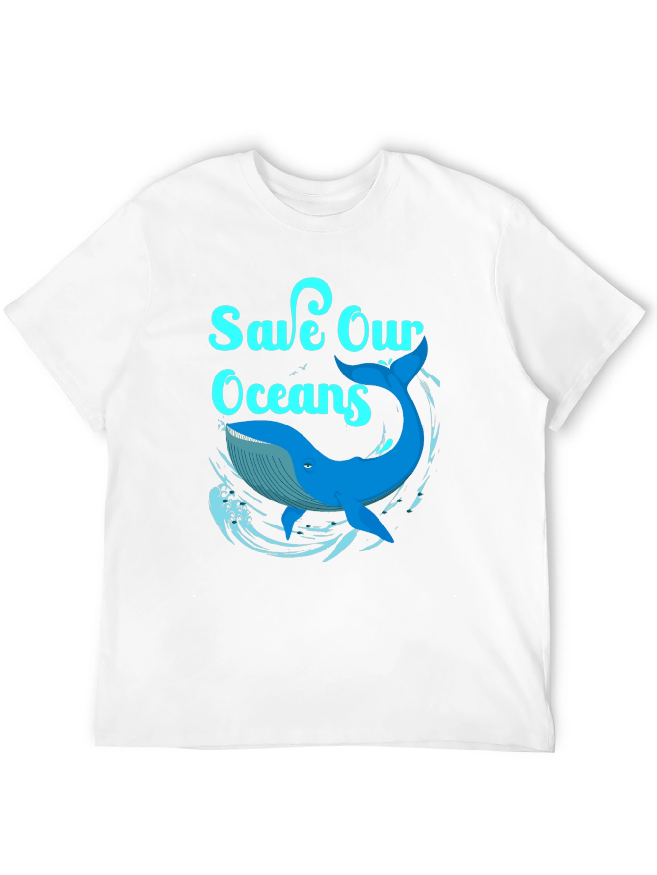 Save Our Oceans Whale Graphic T-Shirt