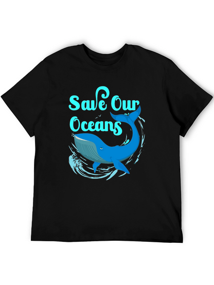 Save Our Oceans Whale Graphic T-Shirt