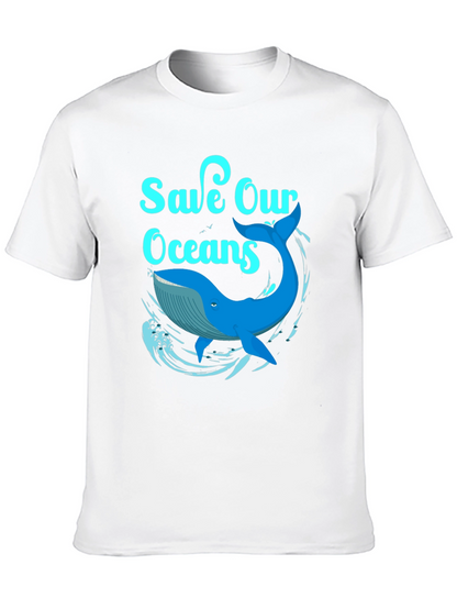 Save Our Oceans Whale Graphic T-Shirt