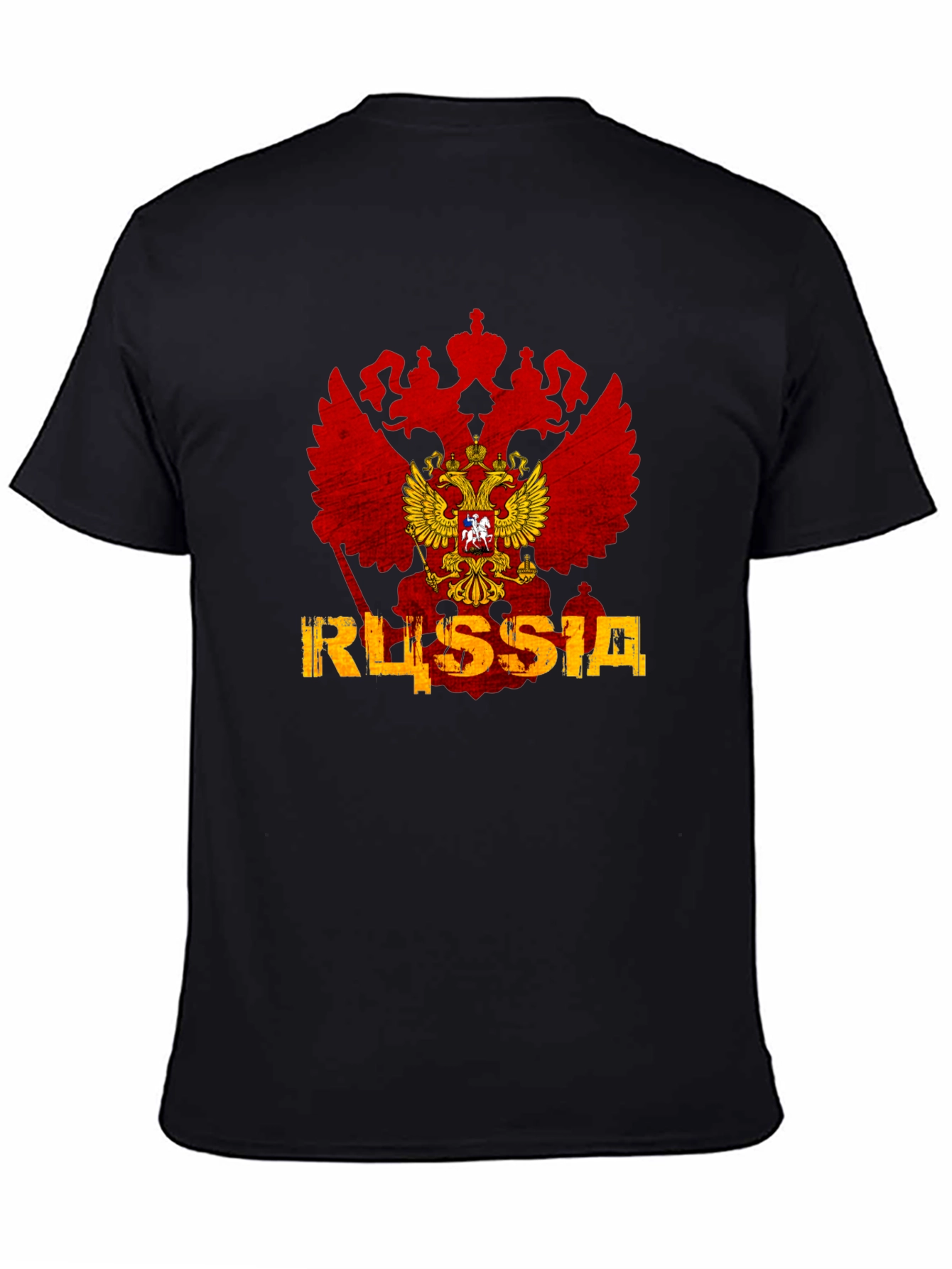 Russia Flag Eagle Graphic T-Shirt