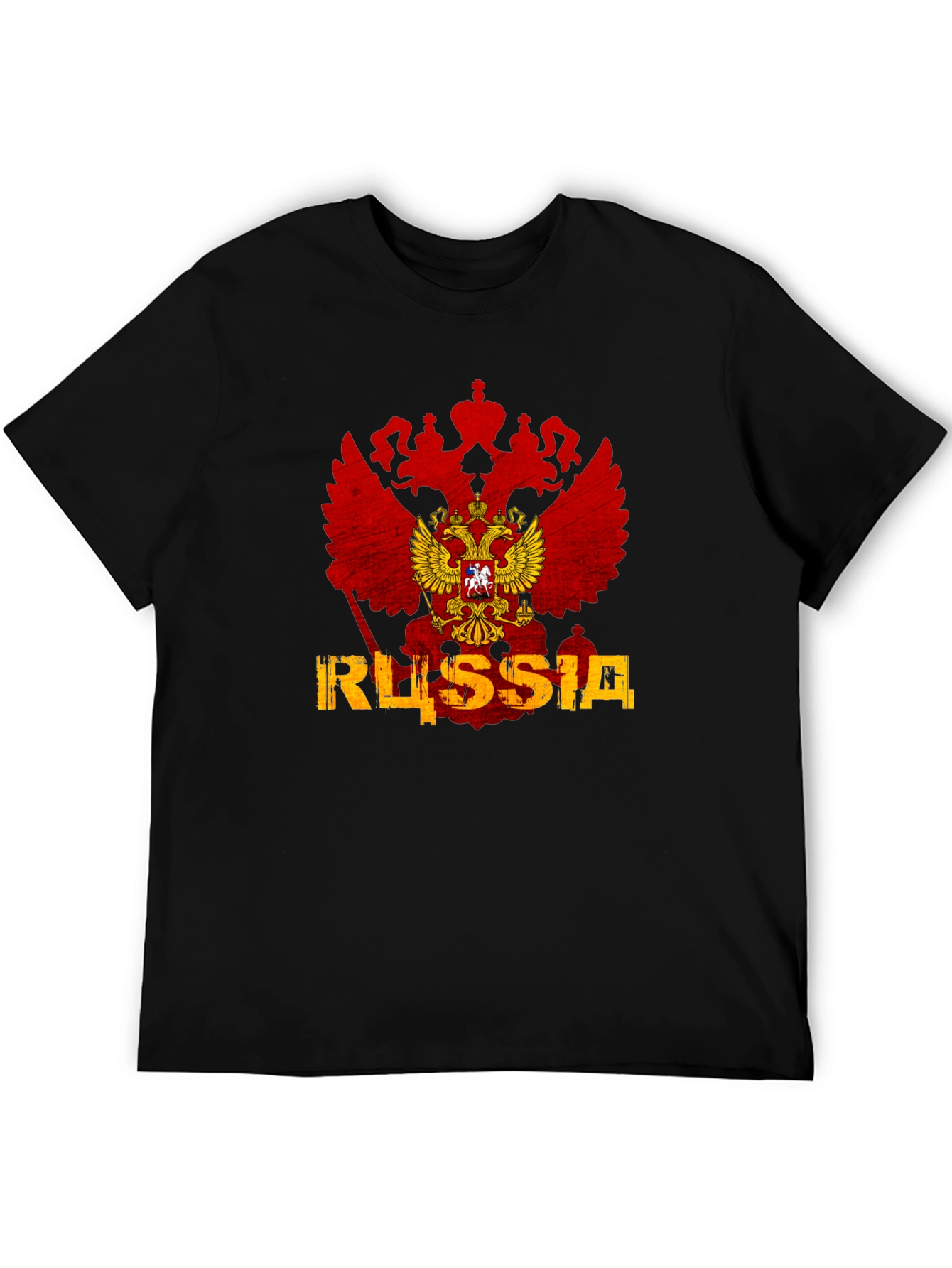 Russia Flag Eagle Graphic T-Shirt