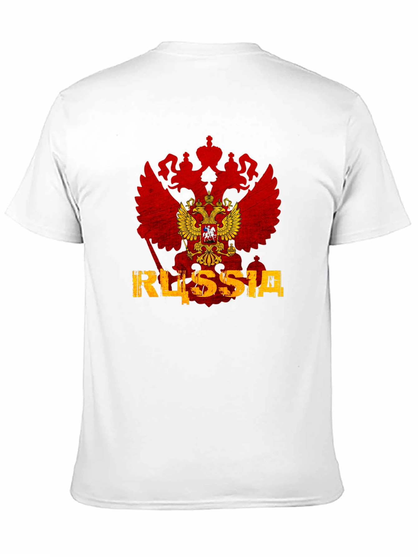 Russia Flag Eagle Graphic T-Shirt