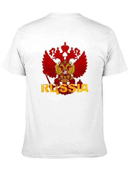 Russia Flag Eagle Graphic T-Shirt
