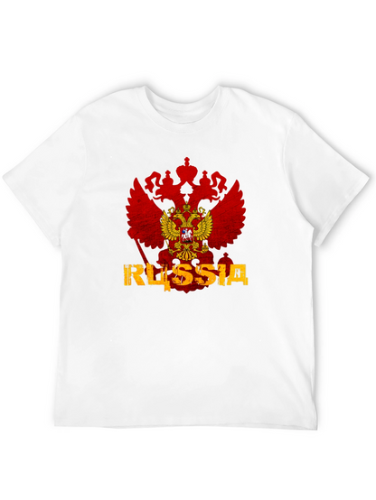 Russia Flag Eagle Graphic T-Shirt
