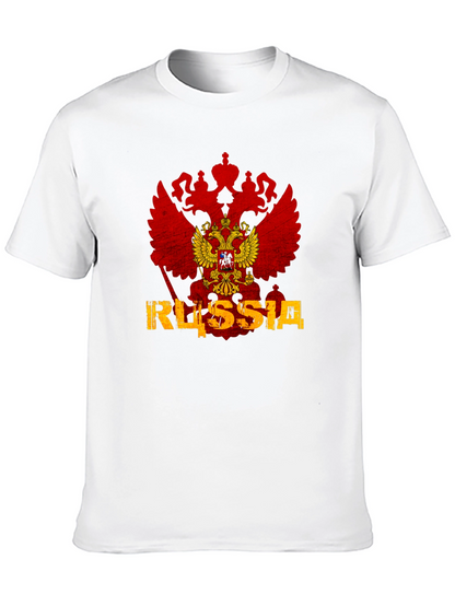 Russia Flag Eagle Graphic T-Shirt