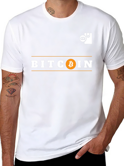 Bitcoin Graphic Tee - Crypto Wallet Design