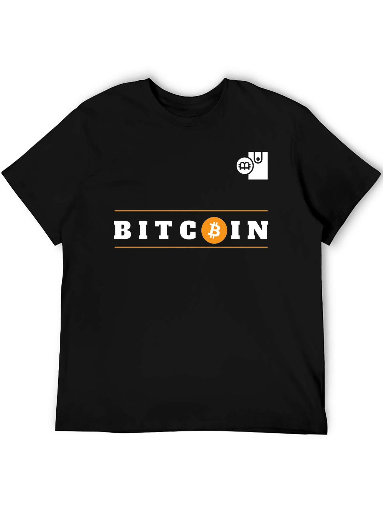 Bitcoin Graphic Tee - Crypto Wallet Design