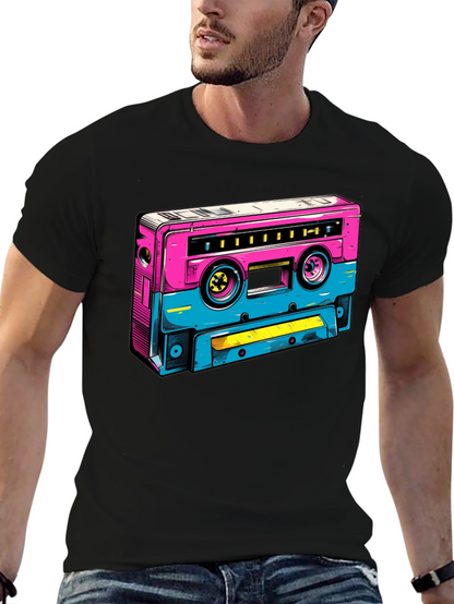 Retro Cassette Tape Graphic T-Shirt