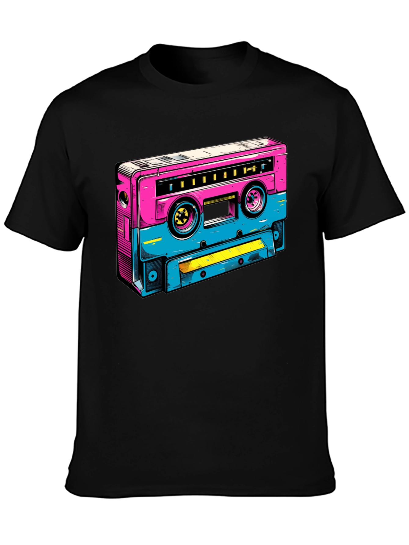 Retro Cassette Tape Graphic T-Shirt
