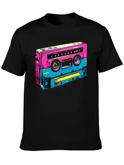 Retro Cassette Tape Graphic T-Shirt