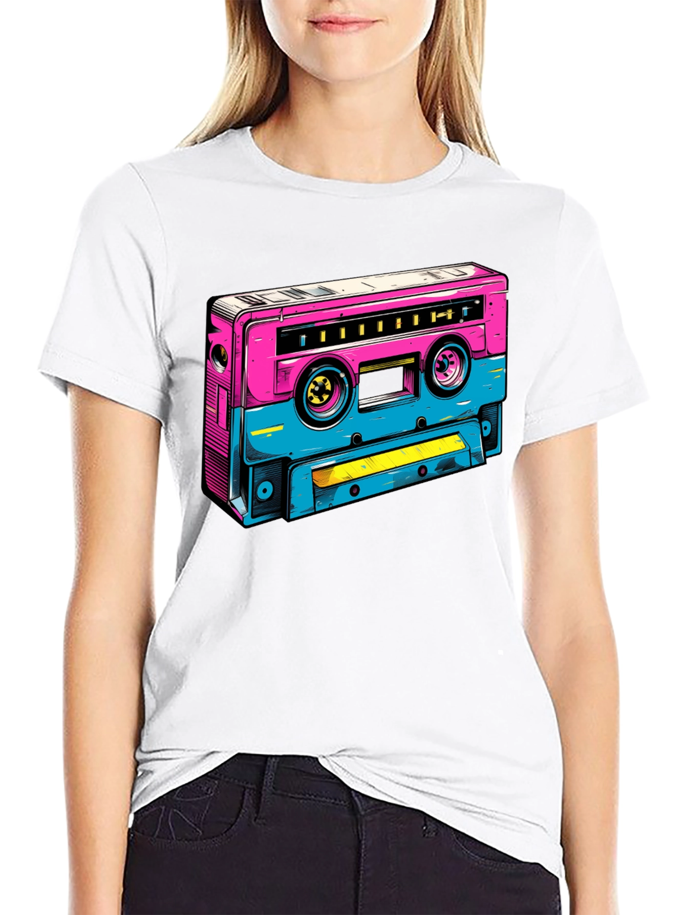 Retro Cassette Tape Graphic T-Shirt