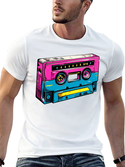Retro Cassette Tape Graphic T-Shirt