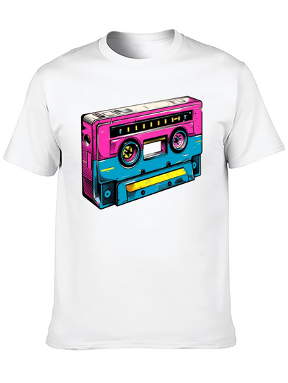 Retro Cassette Tape Graphic T-Shirt