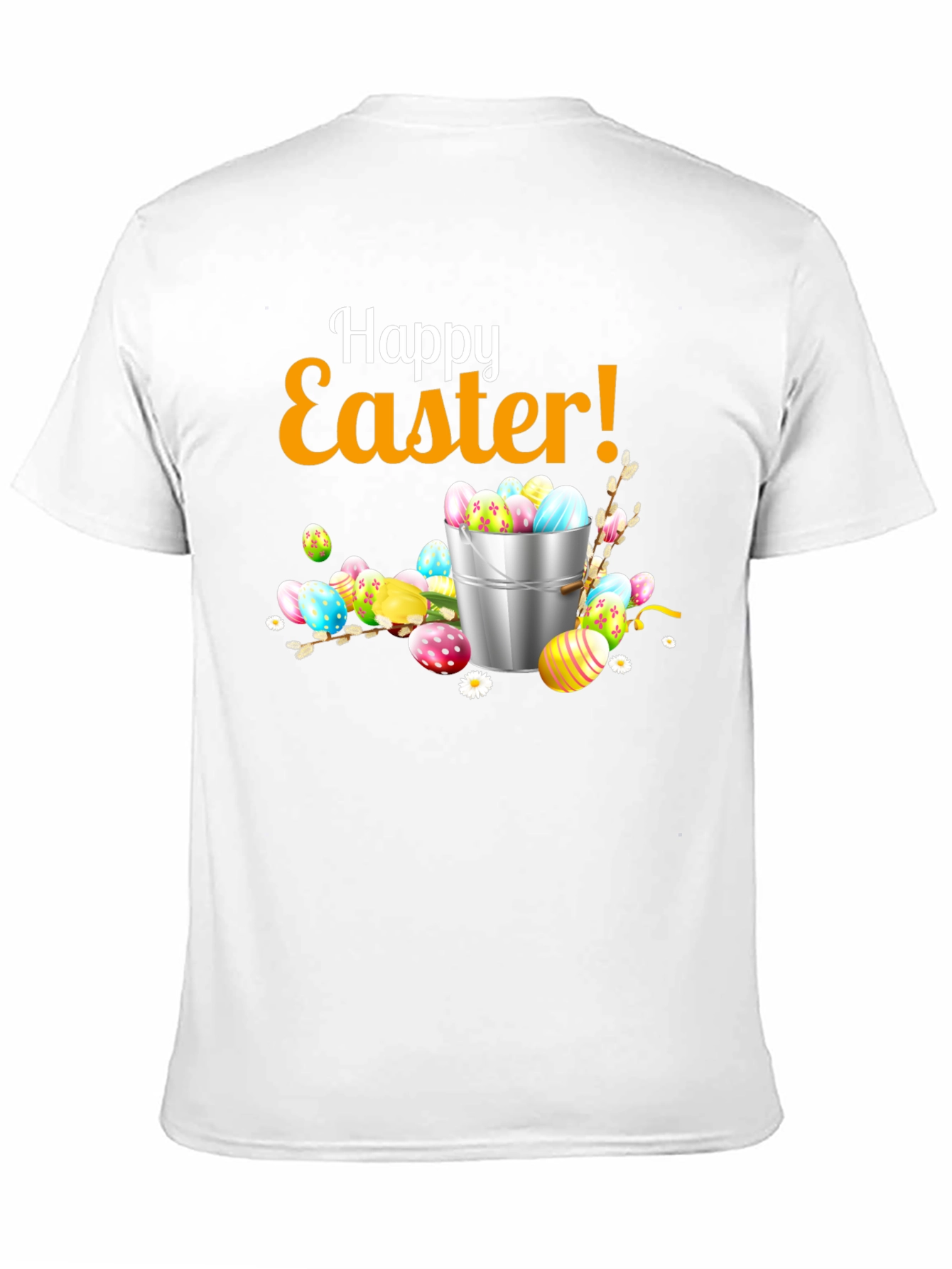 Happy Easter T-Shirt - Festive Egg Bucket Design