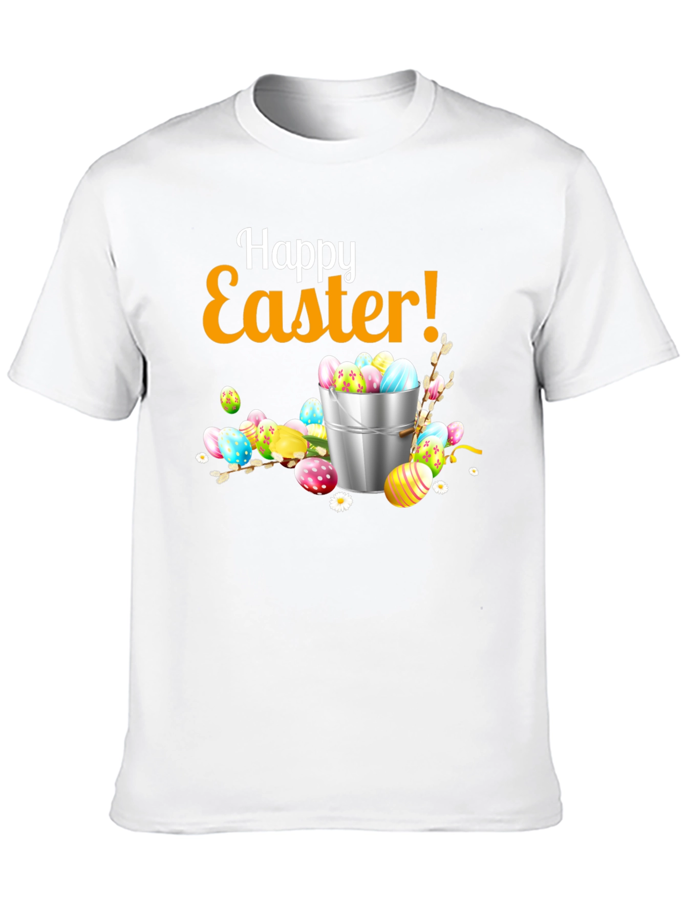 Happy Easter T-Shirt - Festive Egg Bucket Design