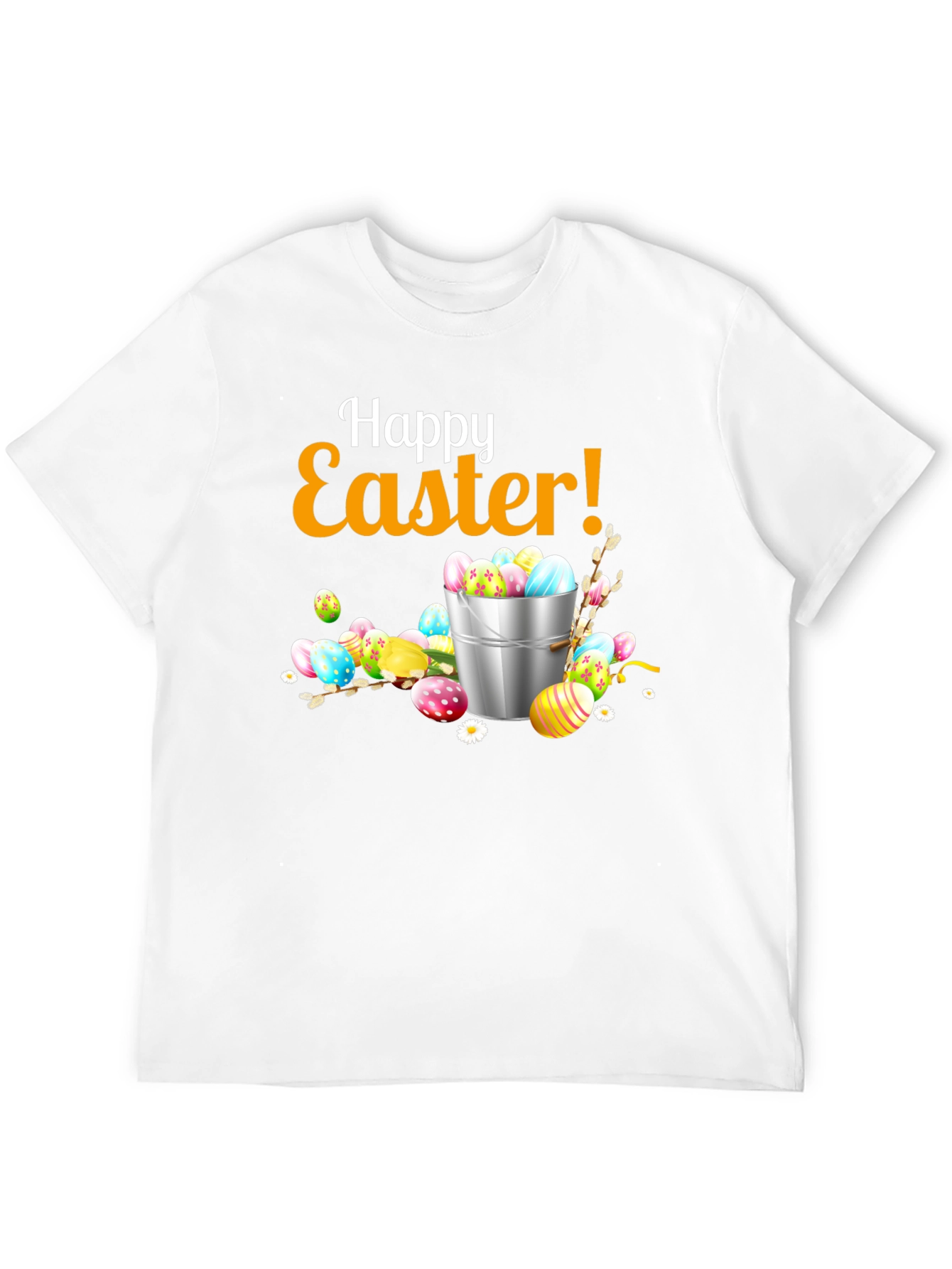 Happy Easter T-Shirt - Festive Egg Bucket Design