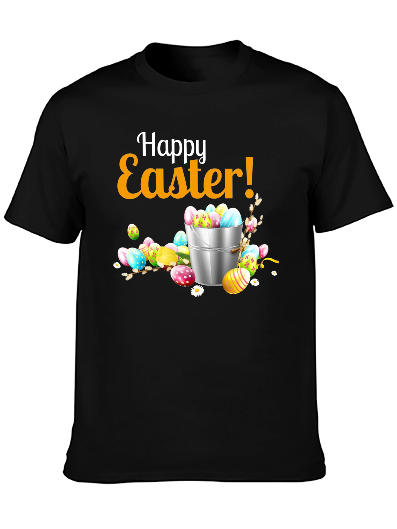 Happy Easter T-Shirt - Festive Egg Bucket Design