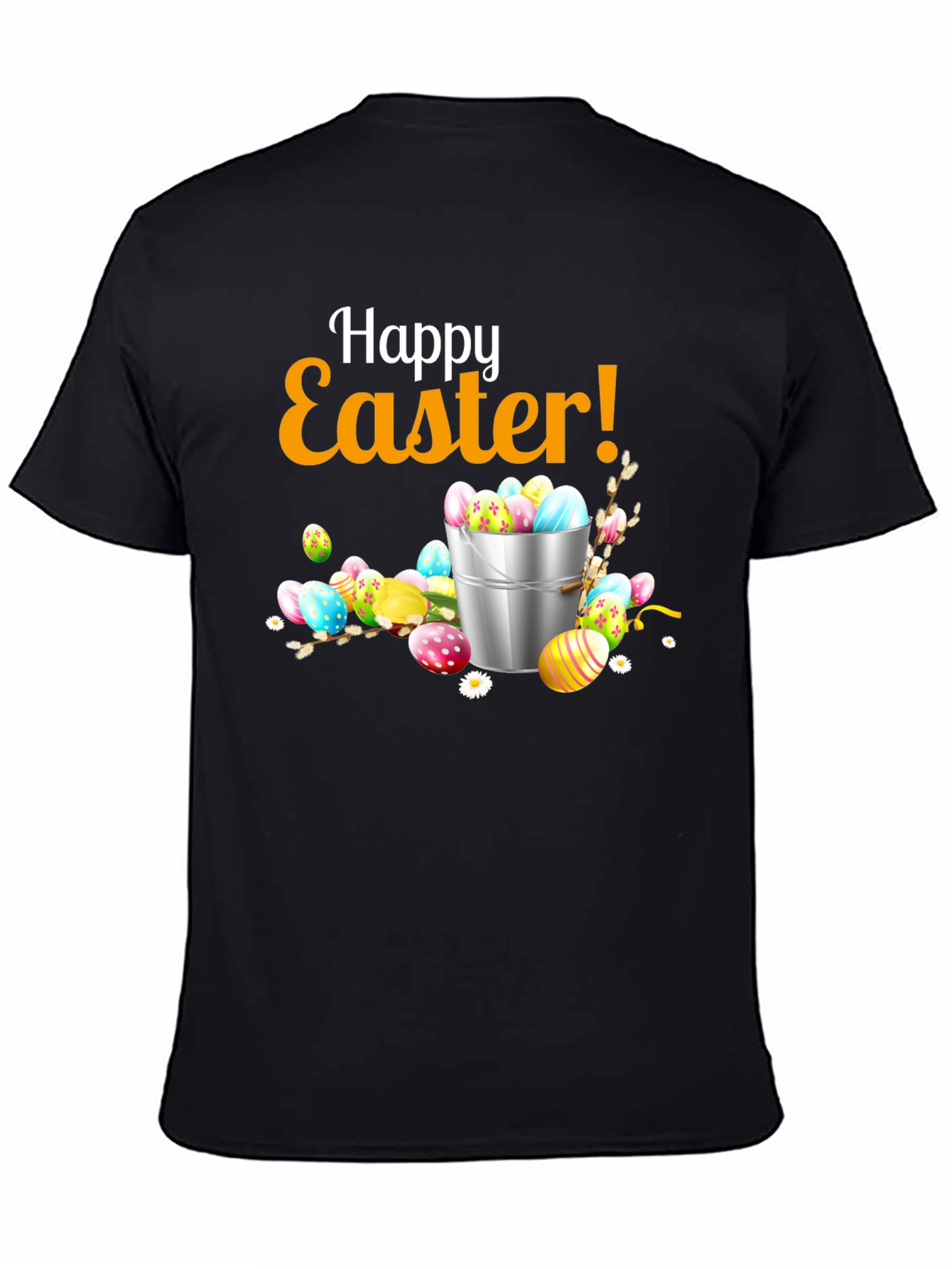 Happy Easter T-Shirt - Festive Egg Bucket Design