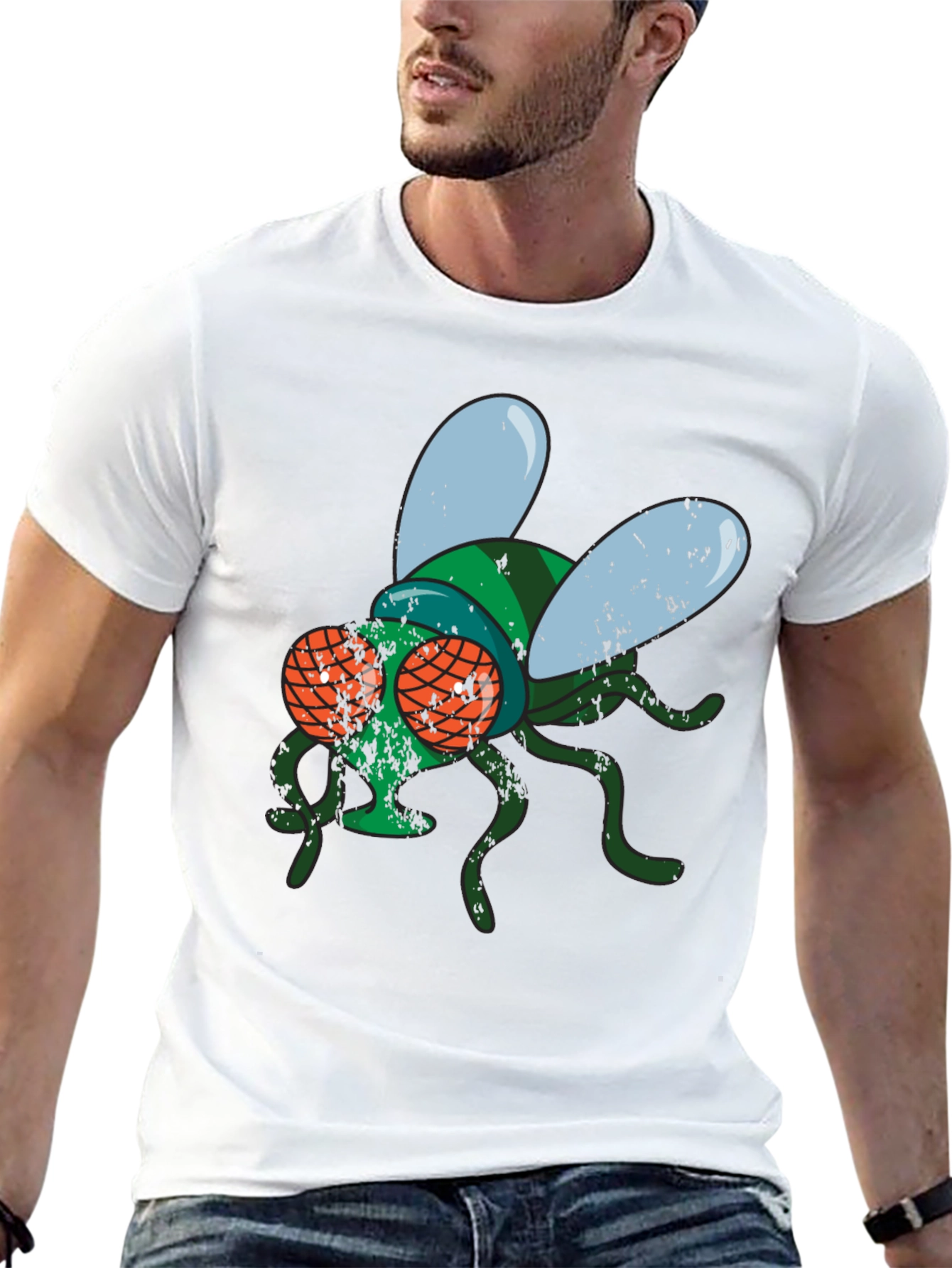 Fly Graphic Print Mens T-Shirt