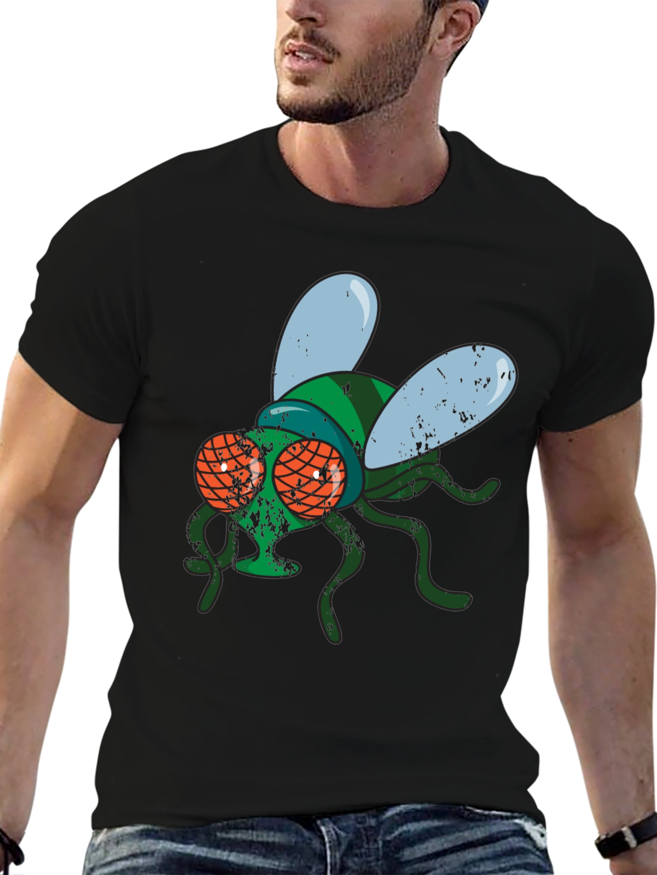 Fly Graphic Print Mens T-Shirt