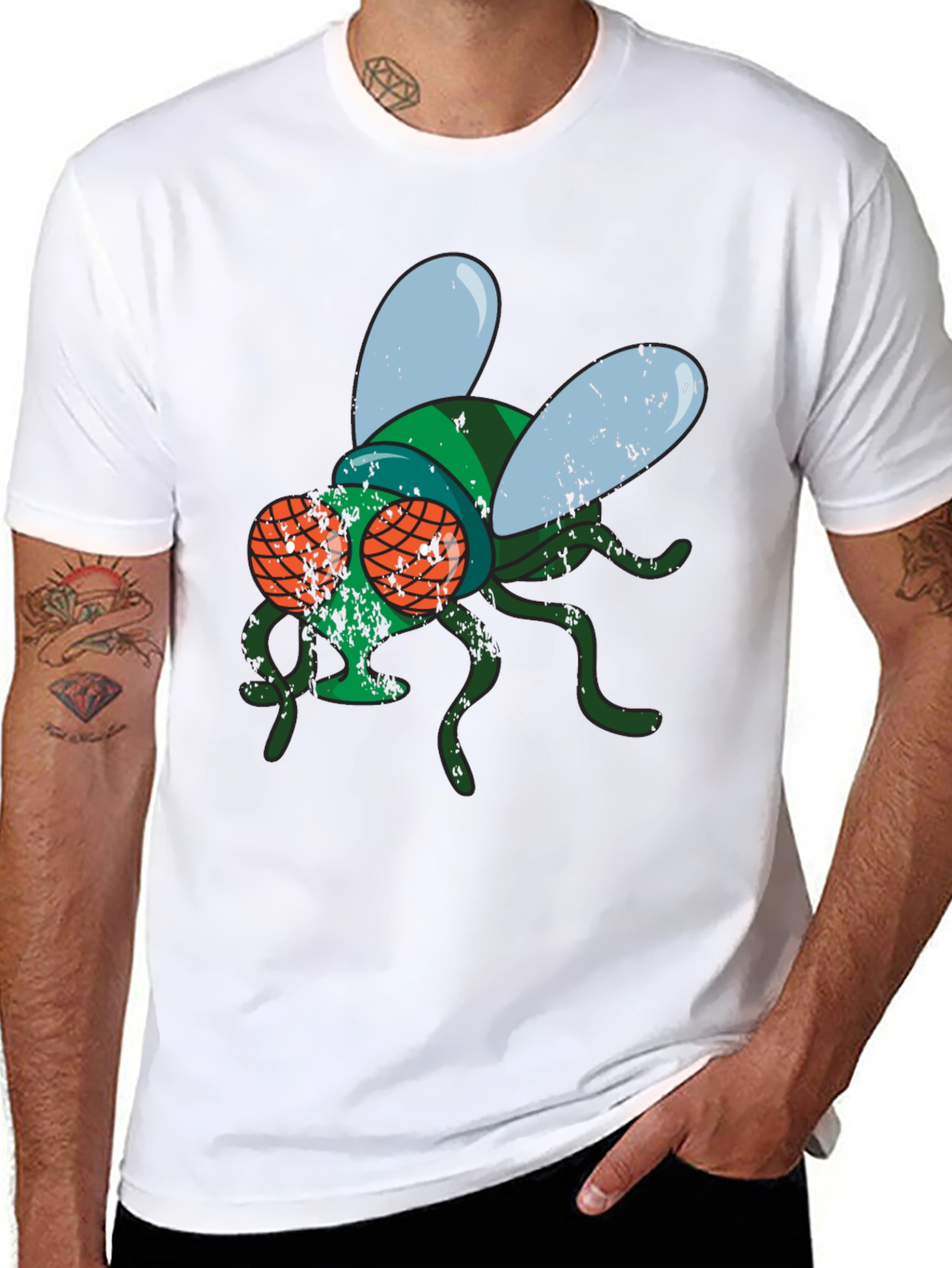 Fly Graphic Print Mens T-Shirt