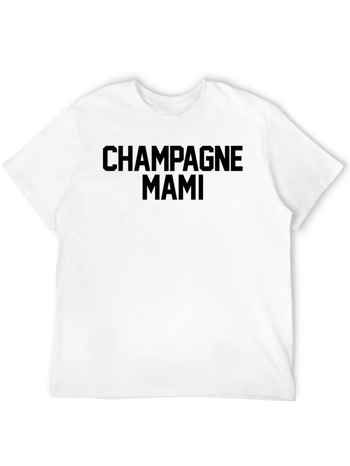 Champagne Mami Black Graphic Tee