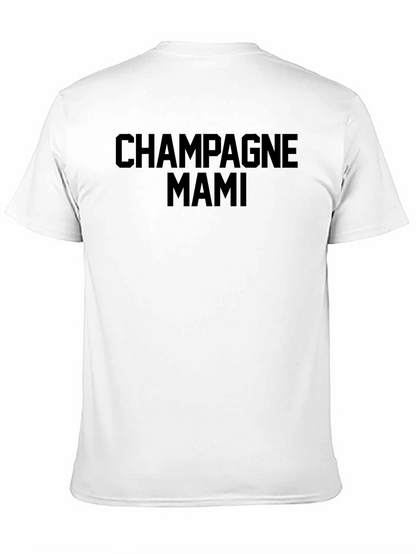 Champagne Mami Black Graphic Tee