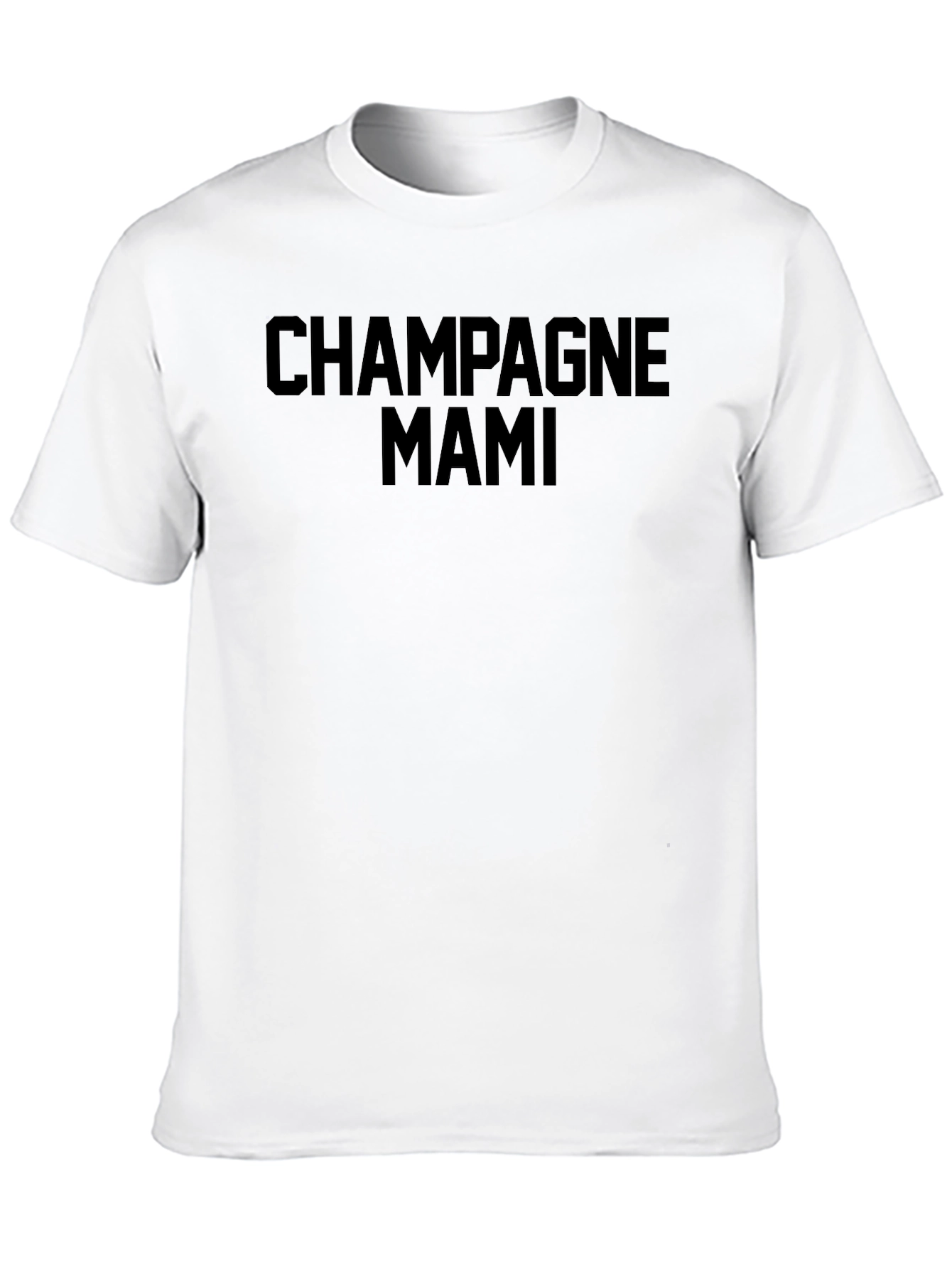 Champagne Mami Black Graphic Tee