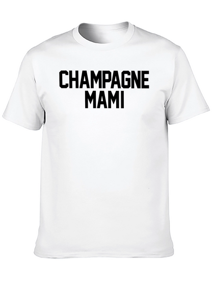 Champagne Mami Black Graphic Tee