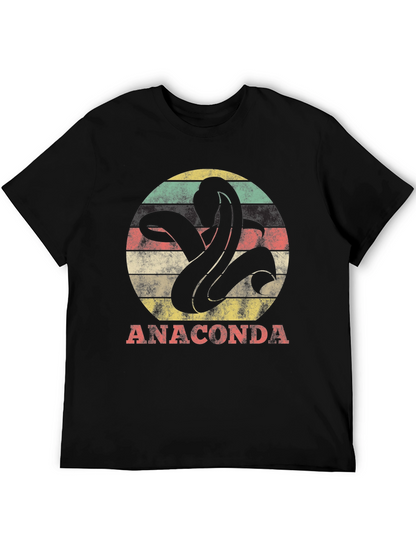 Anaconda Snake Graphic Tee - Retro Style