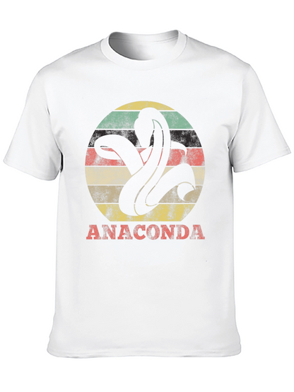 Anaconda Snake Graphic Tee - Retro Style