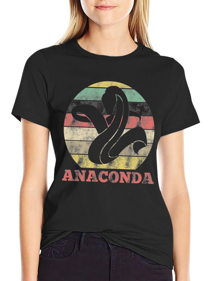 Anaconda Snake Graphic Tee - Retro Style