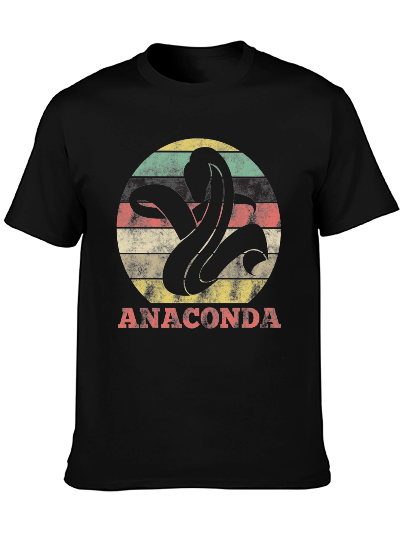Anaconda Snake Graphic Tee - Retro Style