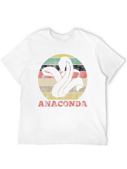 Anaconda Snake Graphic Tee - Retro Style