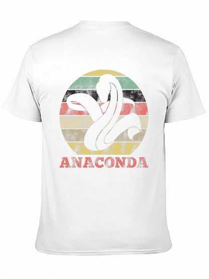 Anaconda Snake Graphic Tee - Retro Style