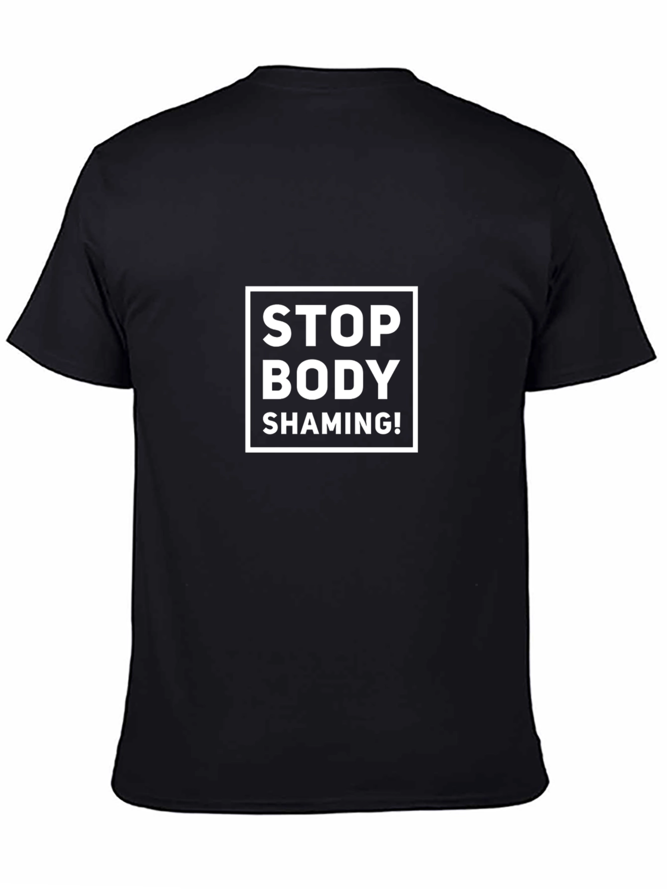 Stop Body Shaming Black Graphic Tee