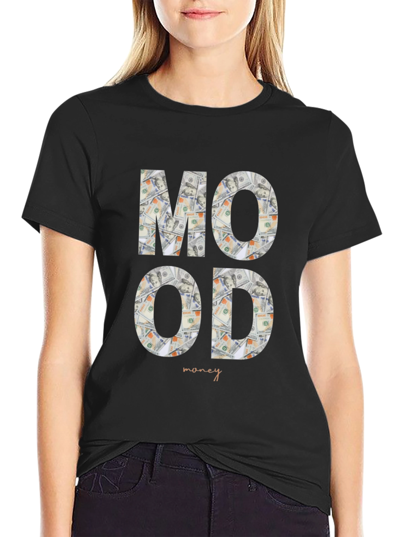 Money Mood Graphic Tee - Stylish Statement Shirt