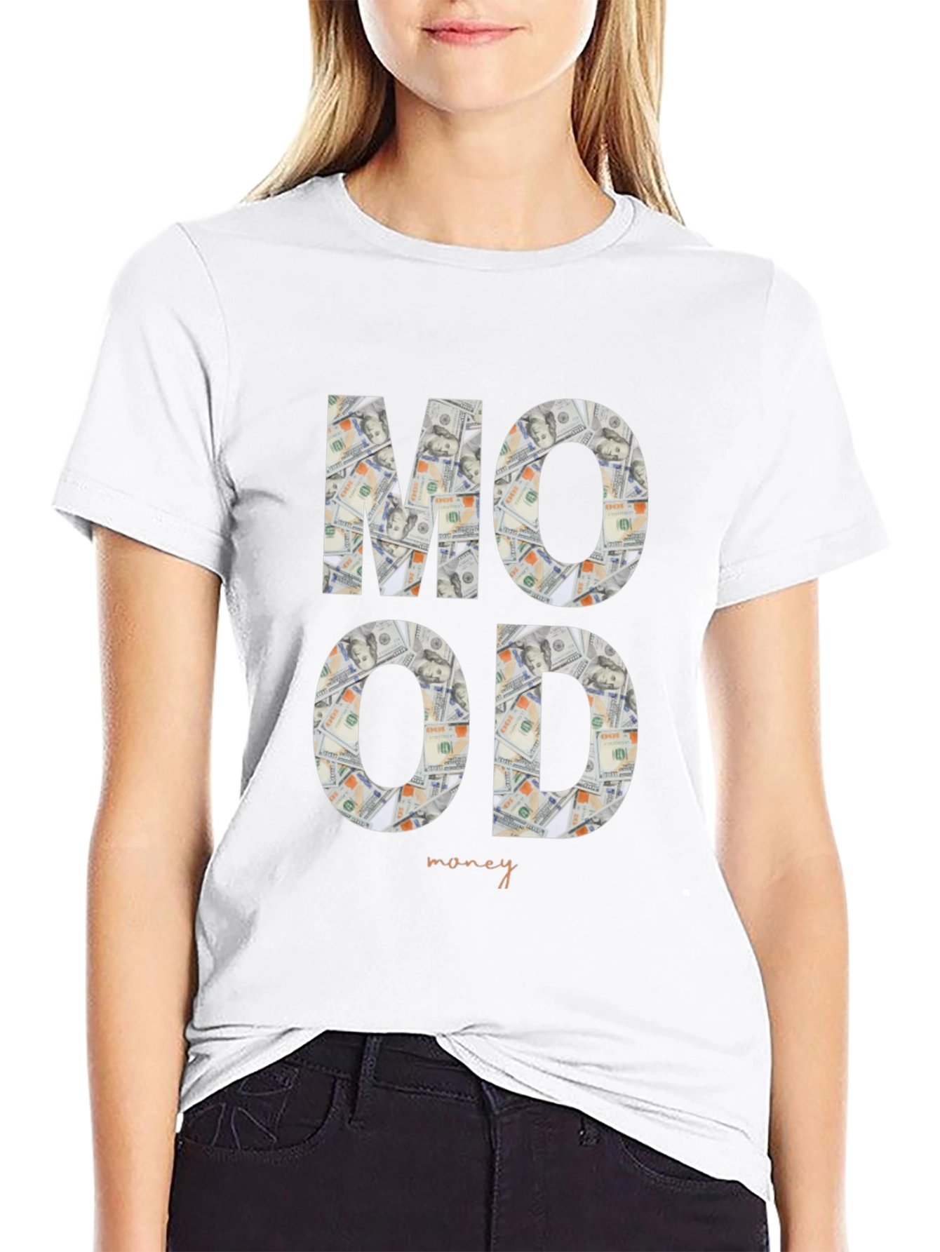 Money Mood Graphic Tee - Stylish Statement Shirt